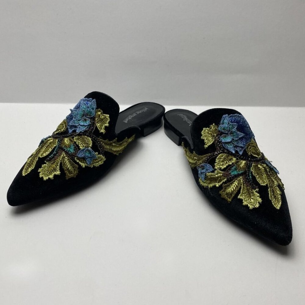 JEFFREY CAMPBELL Claes Applique Velvet Mules Size 8.5 - Picture 6 of 7
